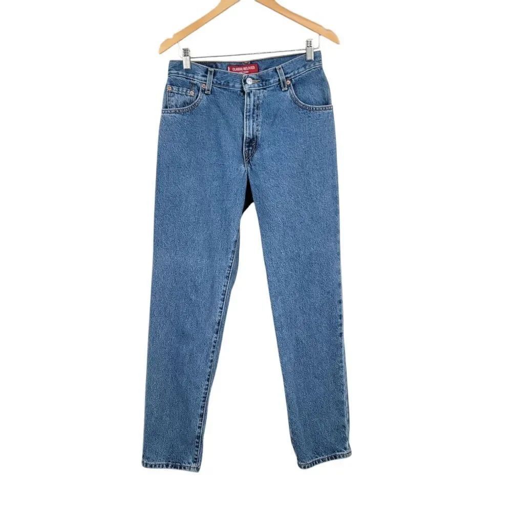 Levi's 550 Y2K Denim Classic Relaxed Fit High Rise Tapered Leg Blue Jeans